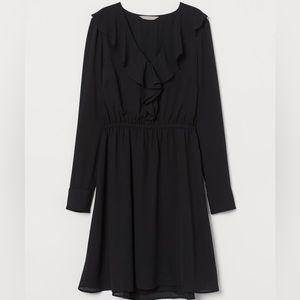 ✨3/$20✨H&M Black Chiffon Dress